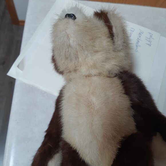 Vintage Real Fur Teddy Bear - Pristine Condition - Picture 9 of 11